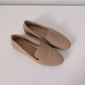Birdies Starling Taupe Leather Flats